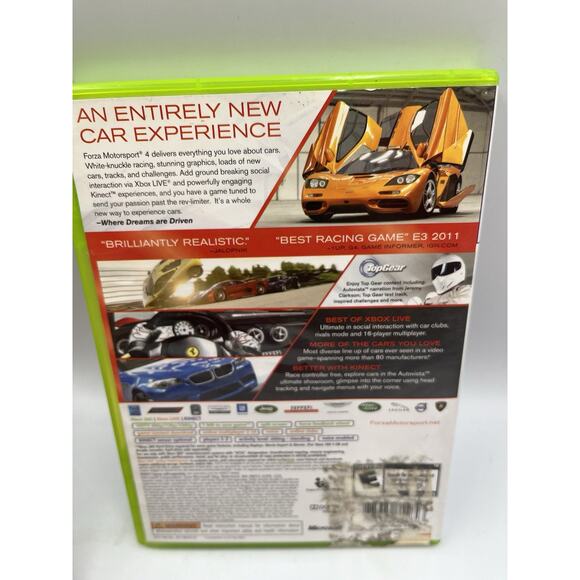 Forza Motorsport 4 (Microsoft Xbox 360, 2011) CIB TESTED - Picture 2 of 6